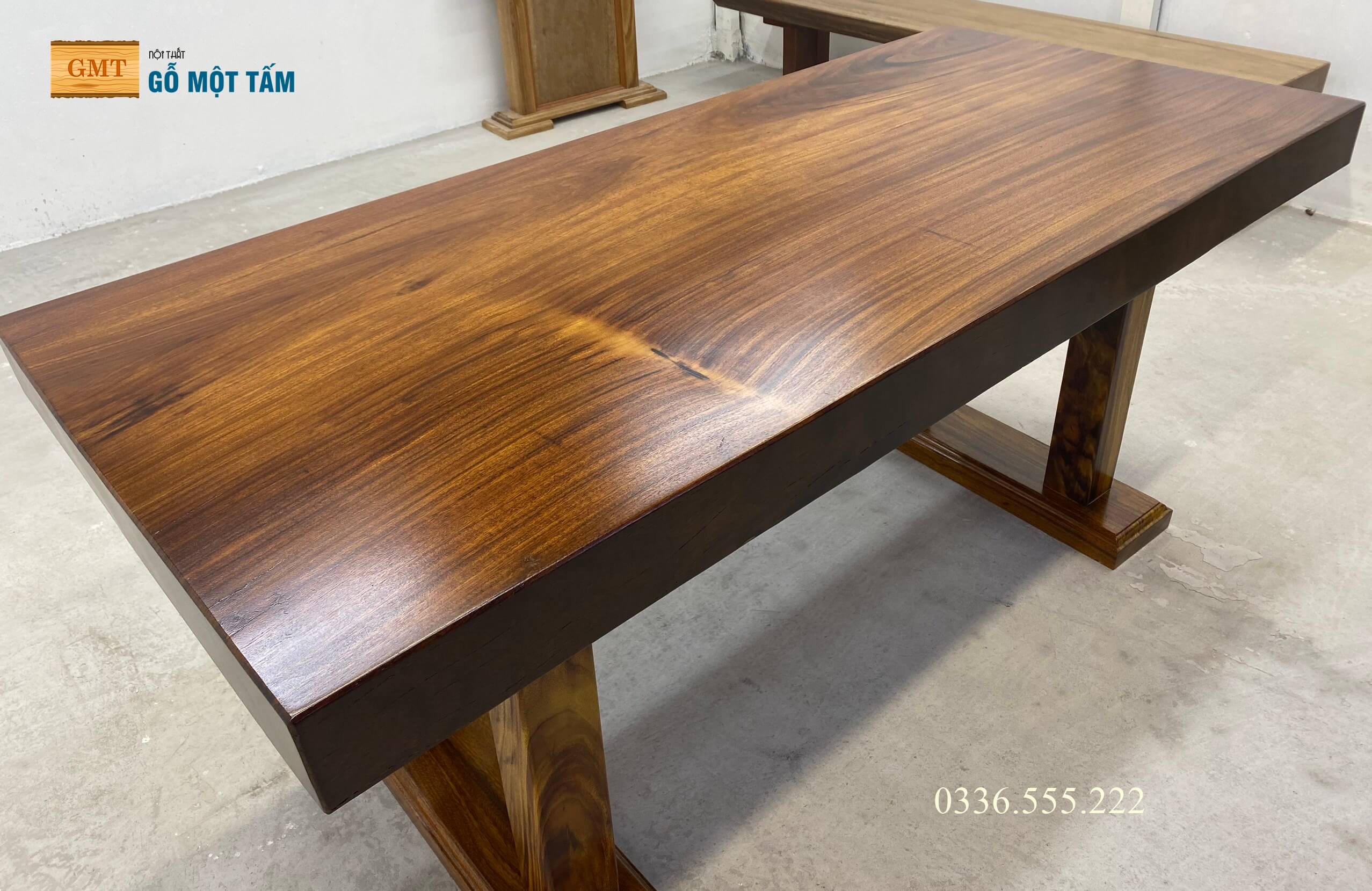 bàn làm việc gỗ tự nhiên 6