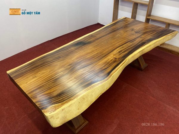 bàn gỗ me tây nguyên khối