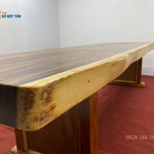bàn gỗ me tây nguyên khối