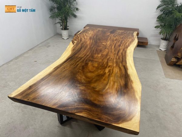 mặt bàn gỗ me tây nguyên