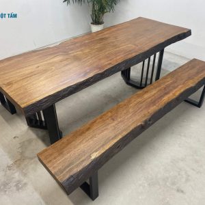 bộ bàn gỗ lim nâu