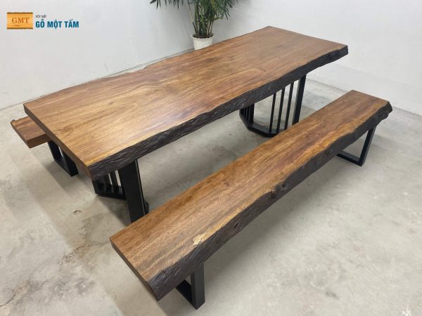 bộ bàn gỗ lim nâu