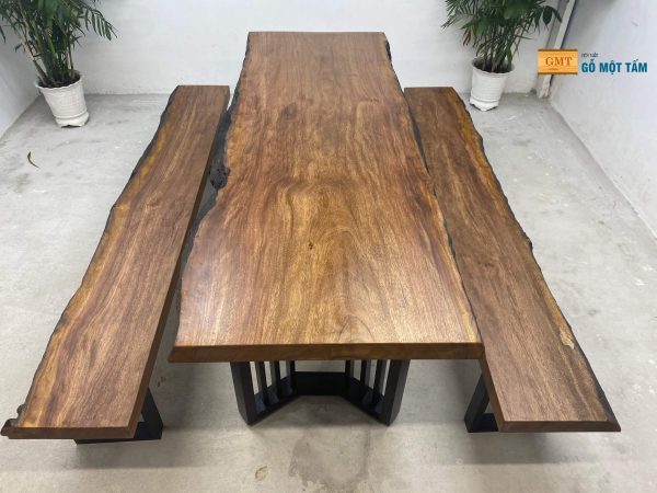 bộ bàn gỗ lim nguyên tấm