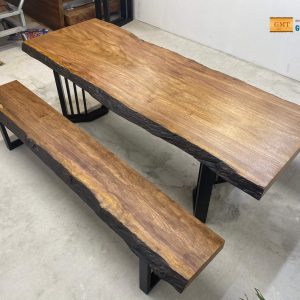 bàn gỗ lim nâu nguyên tấm