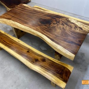 mặt bàn gỗ me tây nguyên tấm