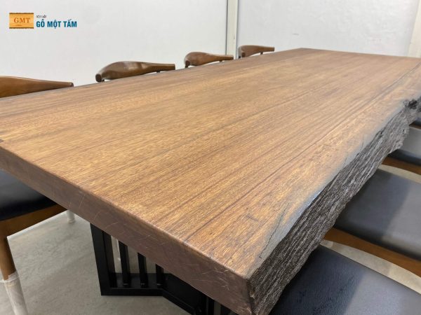 bộ bàn gỗ lim nâu nguyên