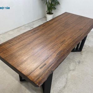 mặt bàn gỗ lim nâu