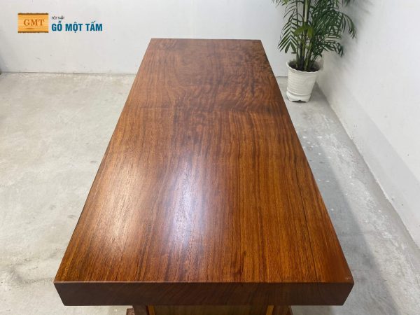 mặt bàn gỗ cẩm hồng nguyên khối