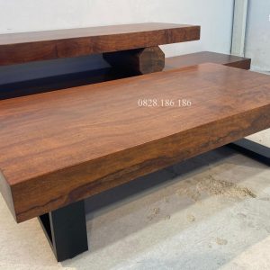 bàn sofa gỗ cẩm hồng nguyên tấm